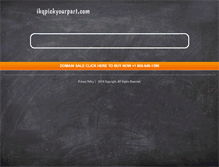 Tablet Screenshot of ikqpickyourpart.com